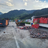 AUFRÄUMARBEITEN NACH VERKEHRSUNFALL