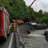 Öleinsatz nach Verkehrsunfall