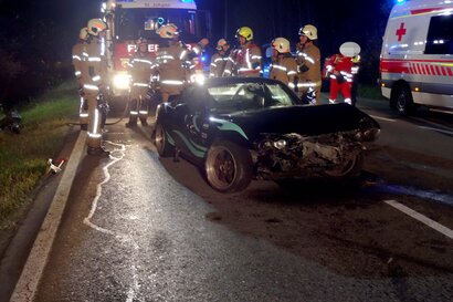 AUFRÄUMARBEITEN NACH VERKEHRSUNFALL