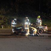 AUFRÄUMARBEITEN NACH VERKEHRSUNFALL